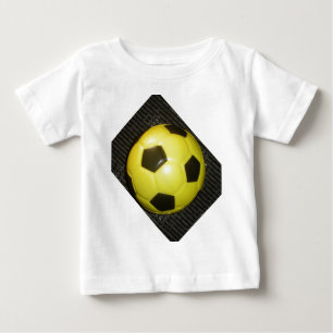 T-shirt Pour Bébé Football Jaune et Noir (Football)