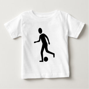 T-shirt Pour Bébé Football Player - Noir