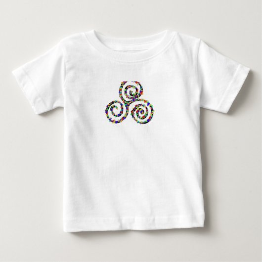 T-shirt Pour Bébé Force de Triskelion celtique (Devant)