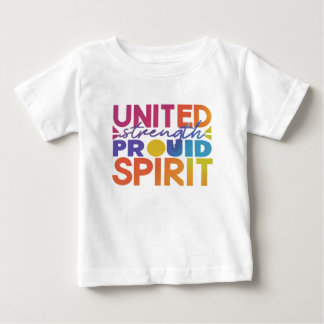 T-shirt Pour Bébé Force unie Esprit de fierté