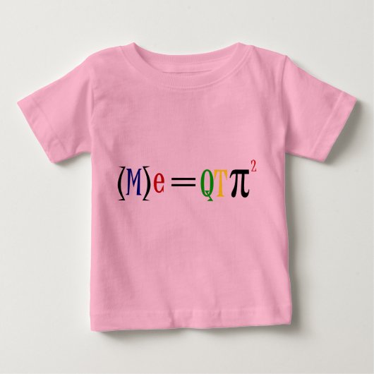 T-shirt Pour Bébé Formule bébé QTPI carrée ! (Devant)