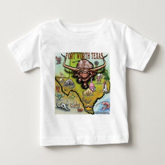 T-shirt Pour Bébé Fort Worth TX (Devant)