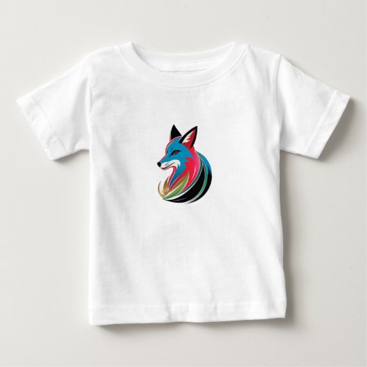 T-shirt Pour Bébé Fox (Devant)