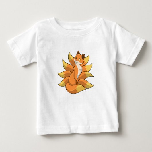 T-shirt Pour Bébé Fox avec 9 queues Fox (Devant)