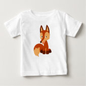 T-Shirt pour bébé Fox Cunning Cartoon mignonne (Devant)