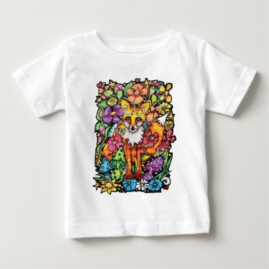 T-shirt Pour Bébé Foxy Fox (Devant)