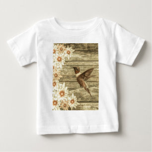 T-shirt Pour Bébé Foyer blanc de la marguerite