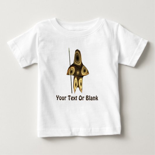 T-shirt Pour Bébé Fractal Inuit Hunter (Devant)