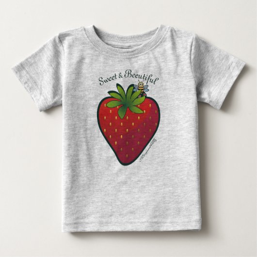 T-shirt Pour Bébé Fraise (Devant)
