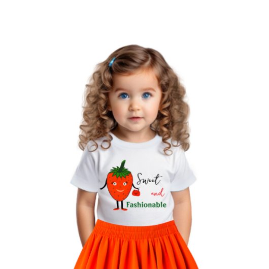 T-shirt Pour Bébé Fraise à la mode