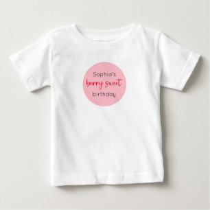 T-shirt Pour Bébé Fraise Birthday Berry Sweet