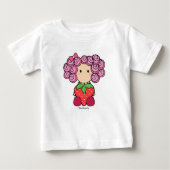 T-shirt Pour Bébé Fraise Fille bébé à manches longues Tee (Devant)