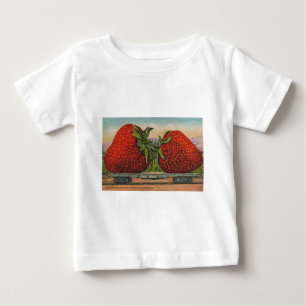 T-shirt Pour Bébé Fraises Géant Antique Fruit Amusement