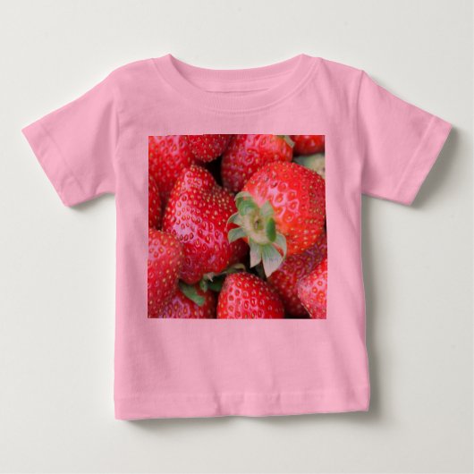 T-shirt Pour Bébé Fraises rouges (Devant)