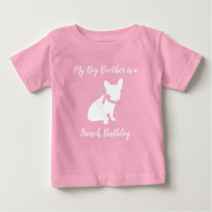 T-shirt Pour Bébé Français Baby shower Bulldog Français Français ros