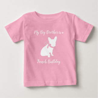 T-shirt Pour Bébé Français Baby shower Bulldog Français Français ros