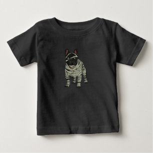 T-shirt Pour Bébé Français Chien Chien Mummy Costume Halloween Chien