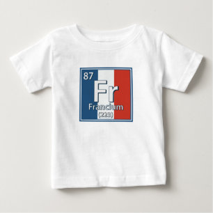 T-shirt Pour Bébé Francium - France Drapeau de la science française