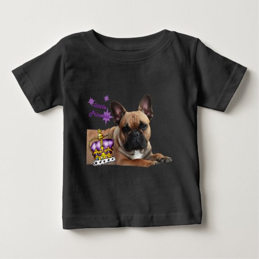 T-shirt Pour Bébé Französische Bulldogge Princess French Bulldog (Devant)