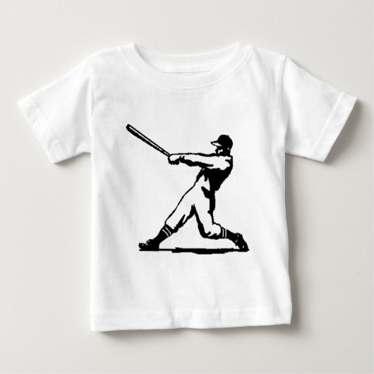 T-shirt Pour Bébé Frapper de base-ball (Devant)