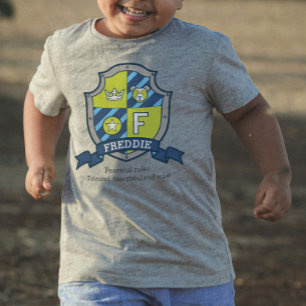 T-shirt Pour Bébé Freddie lettre F nom de garçon signification blaso