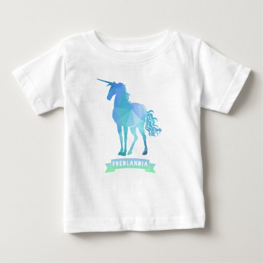 T-shirt Pour Bébé Fredlandia Unicorn Toddler Robe de Ruffle (Devant)