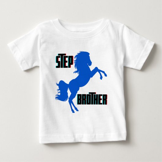 T-shirt Pour Bébé Frère de lait Elevage de chevaux (Devant)