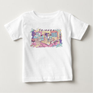 T-shirt Pour Bébé FRIENDS™   Dessin animé d'appartement