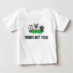 T-shirt Pour Bébé Friends Not Food, Cadeaux pour Vegetarian