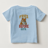 T-shirt Pour Bébé "Fries avant les garçons" (Dos)