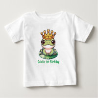 Frog Prince in Gold Crown Fairytale 1er anniversai