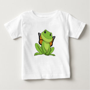 T-shirt Pour Bébé Frog with Butterfly