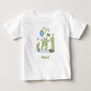 T-shirt Pour Bébé Froggy First Birthday Baby Bodysuit