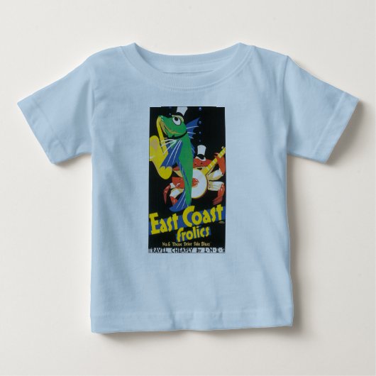T-shirt Pour Bébé Frolite de la côte Est (Devant)