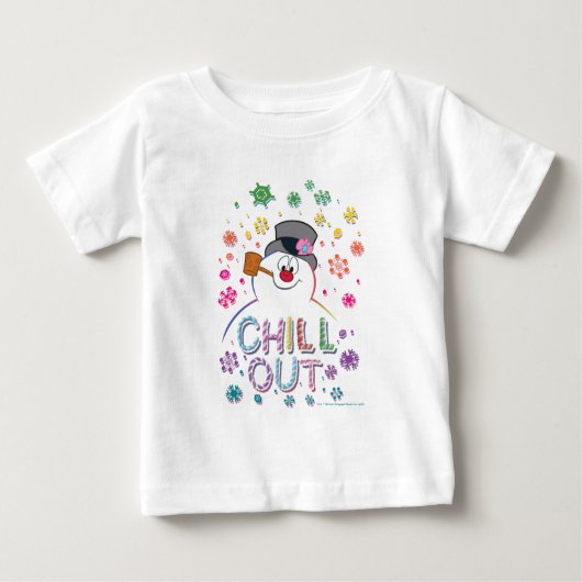 T-shirt Pour Bébé Frosty the Snowman™ | Couleurs arc-en-ciel "Refroi (Devant)