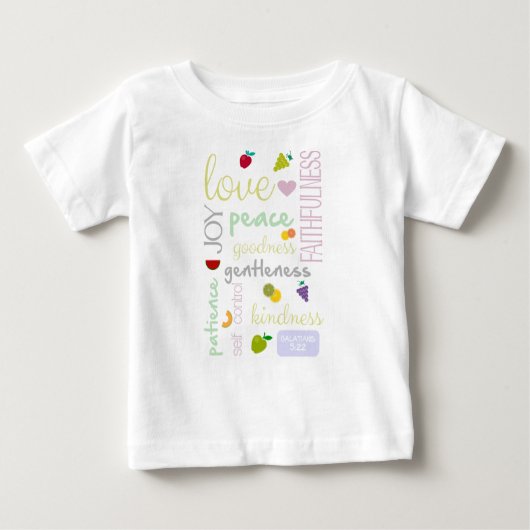 T-shirt Pour Bébé fruit de l'esprit christian bébé (Devant)