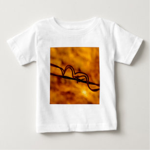 T-shirt Pour Bébé Fugue de fil à barbe orange jaune