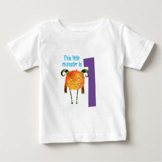 T-shirt Pour Bébé Fun coloré mon petit monstre premier anniversaire