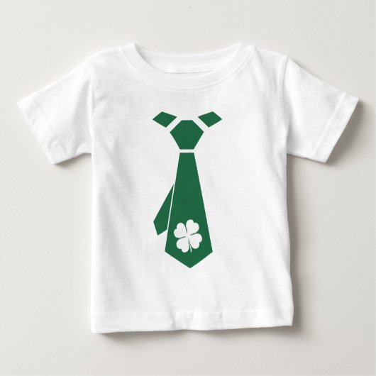T-shirt Pour Bébé Fun Faux Shamrock Cravate St.Patrick's Day (Devant)