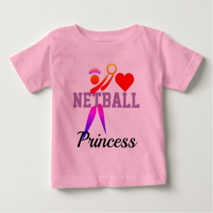 T-shirt Pour Bébé Fun GS Player clip Art Netball Princesse