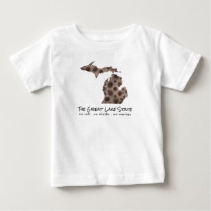 T-shirt Pour Bébé Fun Lake Michigan Great State State pétoskey rock