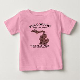 T-shirt Pour Bébé Fun Lake Michigan Great State State pétoskey rock