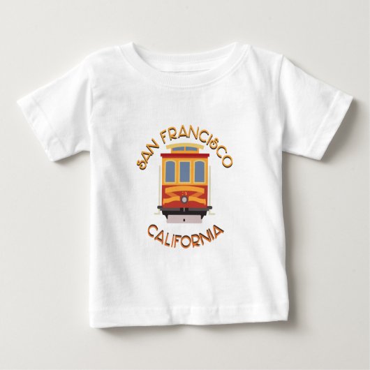 T-shirt Pour Bébé Funiculaire de San Francisco (Devant)