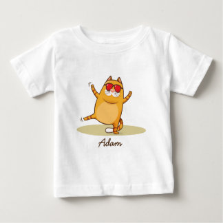 T-shirt Pour Bébé Funky Chat bébé maillot fin