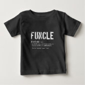 T-shirt Pour Bébé Funky Fun Uncle Définition Pour Les Anciens Combat (Devant)