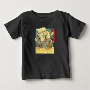 T-shirt Pour Bébé Funky Toilet Papier Monster Style Japonais