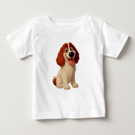 T-shirt Pour Bébé Funky Welsh Springer Spaniel T Shirt (Devant)