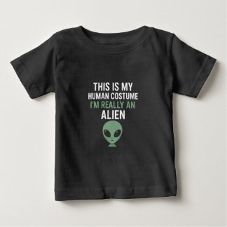 T-shirt Pour Bébé Funny Alien Human Costume Tee