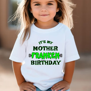 T-shirt Pour Bébé Funny Frankenstein C'est mon anniversaire Hallowee