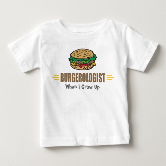 T-shirt Pour Bébé Funny Hamburger (Devant)